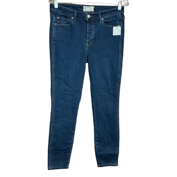Free People Women's Jeans Size 28 Button Fly Bleu Denim Skinny New with Tag - Picture 1 of 8